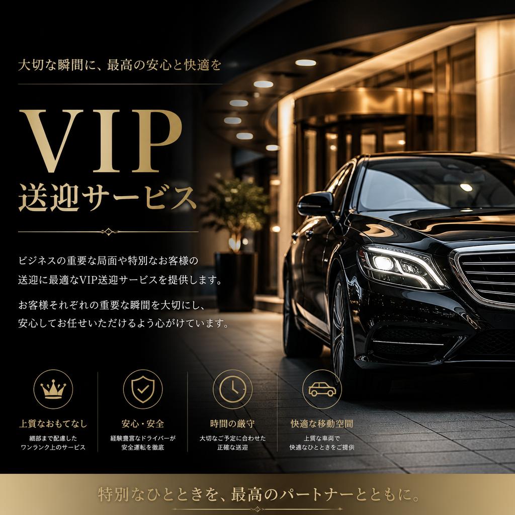 特別な日のためのVIP送迎サービス