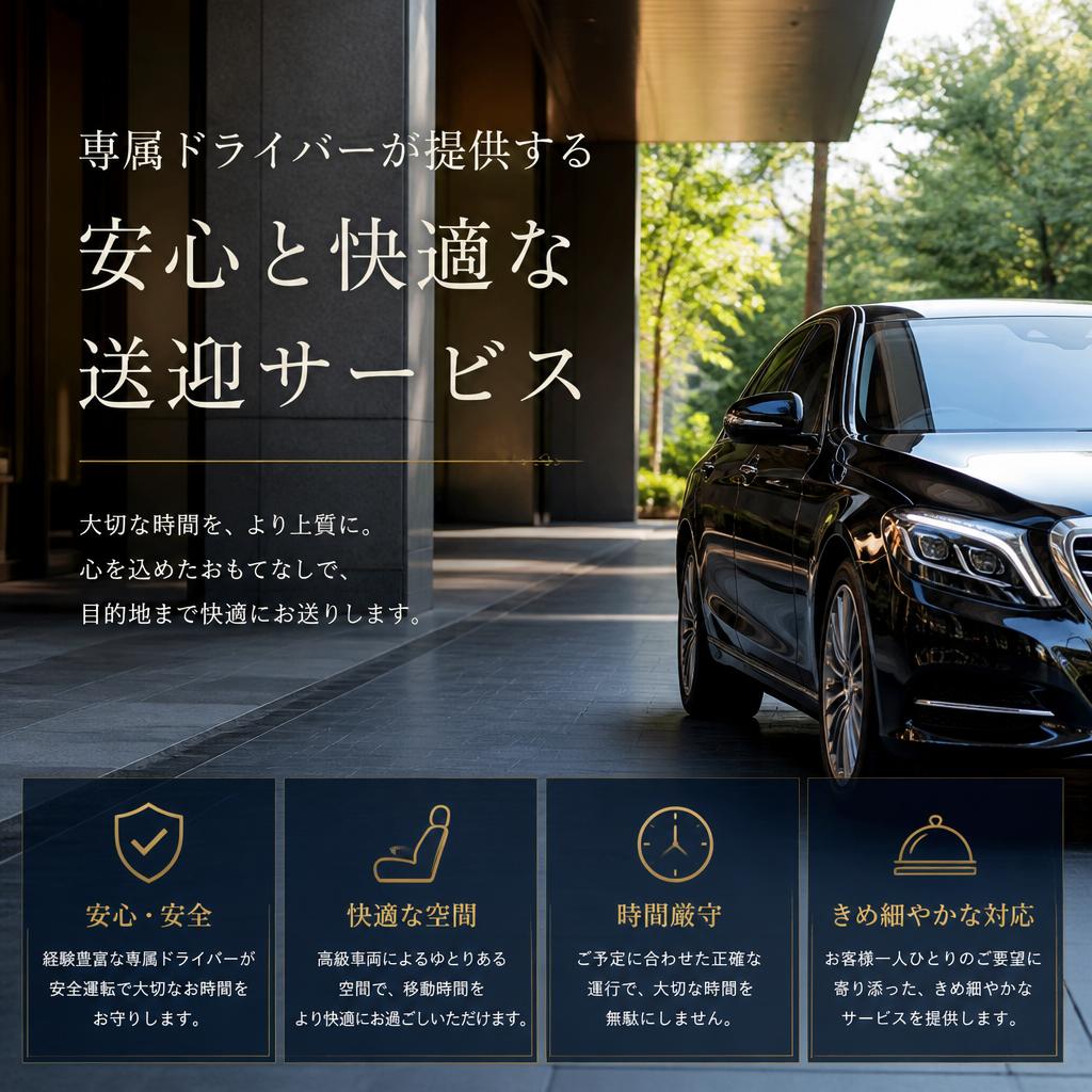 専属ドライバーが提供する安心と快適な送迎サービスのプレシャスドライバーサービス