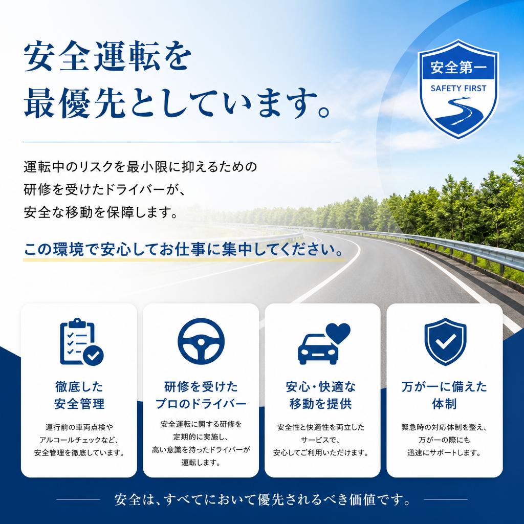 徹底した安全運転の実施