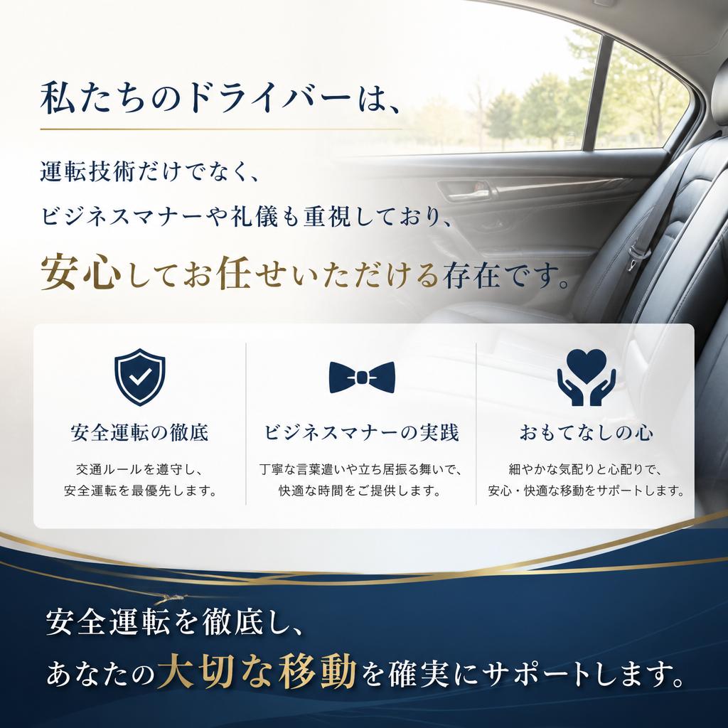 安全第一の送迎サービス