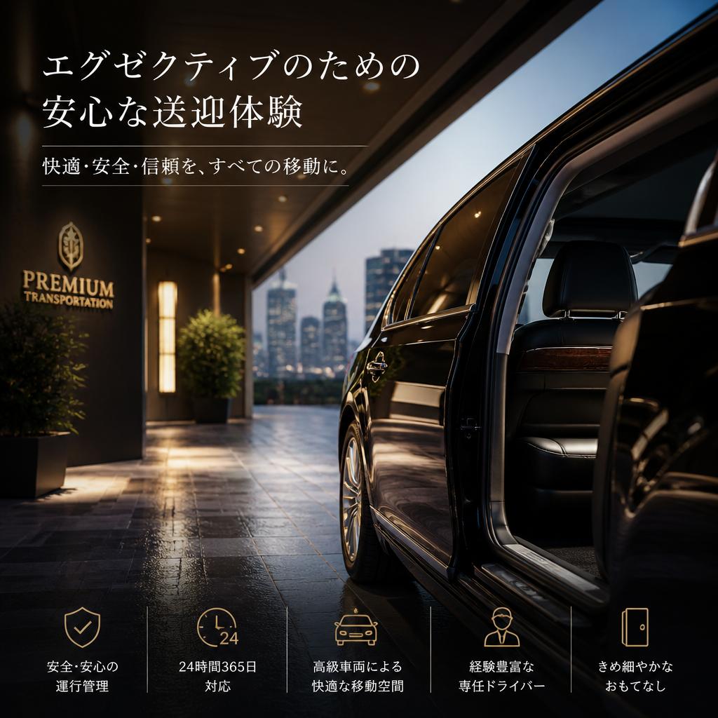 エグゼクティブのための安心な送迎体験