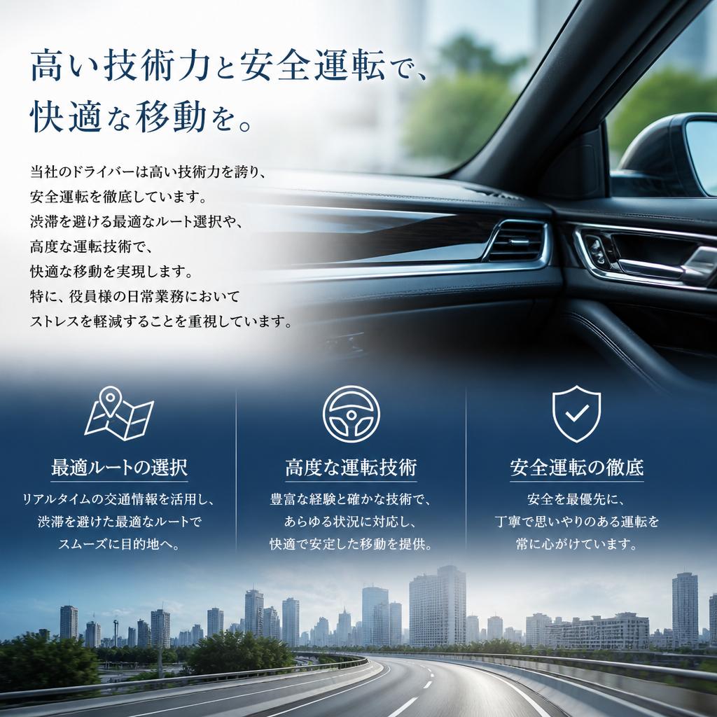 技術力と安全運転の徹底
