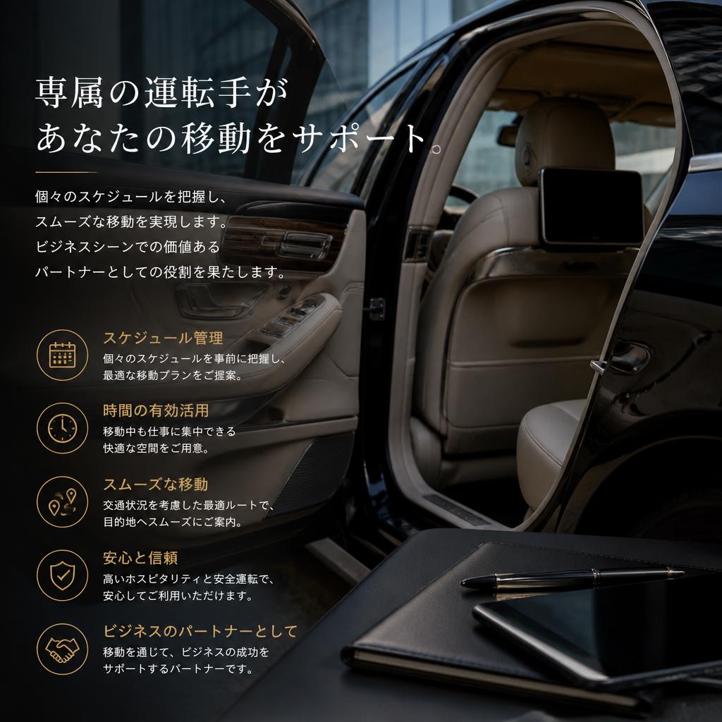 社長専属運転手のメリット
